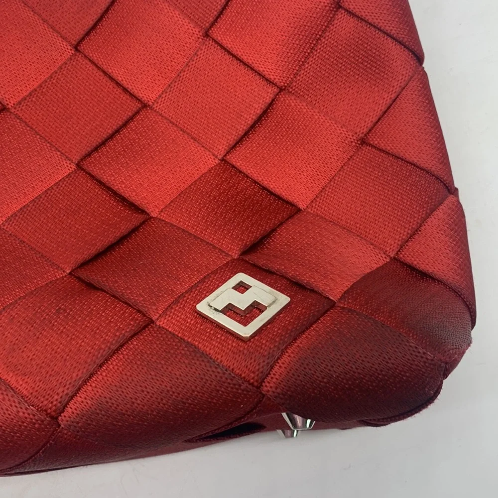 Maggie Bags Dark Red Seatbelt Tote Bag. MCB2611B - Picture 2 of 11